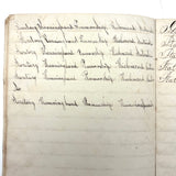 Rhoba Saunders' Very Much of the Time 1824 Penmanship Notebook, Scituate, RI