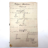 Vulgar Fractions Math Notebook with 1818 Letter from Boston