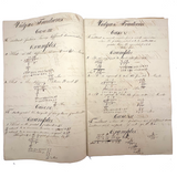 Vulgar Fractions Math Notebook with 1818 Letter from Boston