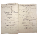 Vulgar Fractions Math Notebook with 1818 Letter from Boston
