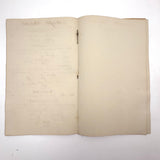Vulgar Fractions Math Notebook with 1818 Letter from Boston