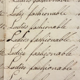 Rhoba Saunders' Very Much of the Time 1824 Penmanship Notebook, Scituate, RI