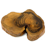 Antique Olive Wood Relief Carving with Bible, Arrow, Club, Tools