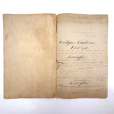 Vulgar Fractions Math Notebook with 1818 Letter from Boston