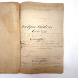 Vulgar Fractions Math Notebook with 1818 Letter from Boston