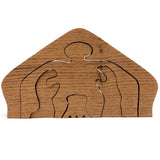 Hands on Nude, 1988 Folk Art Puzzle from Iowa Farmer to His Second Cousin Lillian!