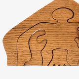 Hands on Nude, 1988 Folk Art Puzzle from Iowa Farmer to His Second Cousin Lillian!