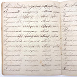 Rhoba Saunders' Very Much of the Time 1824 Penmanship Notebook, Scituate, RI