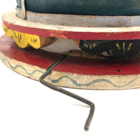 Very Tender 1952 Signed Folk Art Hand-cranked Carousel
