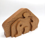 Hands on Nude, 1988 Folk Art Puzzle from Iowa Farmer to His Second Cousin Lillian!