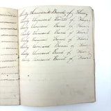 Rhoba Saunders' Very Much of the Time 1824 Penmanship Notebook, Scituate, RI
