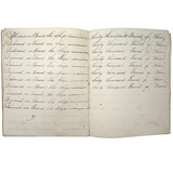 Rhoba Saunders' Very Much of the Time 1824 Penmanship Notebook, Scituate, RI
