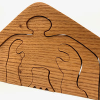 Hands on Nude, 1988 Folk Art Puzzle from Iowa Farmer to His Second Cousin Lillian!