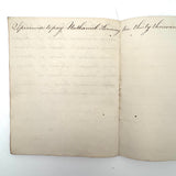 Rhoba Saunders' Very Much of the Time 1824 Penmanship Notebook, Scituate, RI