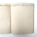 Rhoba Saunders' Very Much of the Time 1824 Penmanship Notebook, Scituate, RI