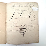 Rhoba Saunders' Very Much of the Time 1824 Penmanship Notebook, Scituate, RI