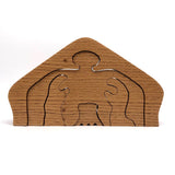 Hands on Nude, 1988 Folk Art Puzzle from Iowa Farmer to His Second Cousin Lillian!