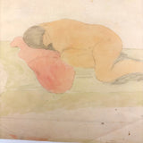 Samuel Wood Gaylor Signed Watercolor Nude, c 1920s