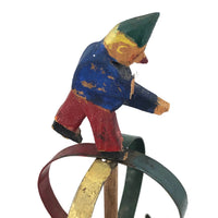 Very Tender 1952 Signed Folk Art Hand-cranked Carousel