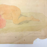 Samuel Wood Gaylor Signed Watercolor Nude, c 1920s