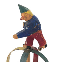 Very Tender 1952 Signed Folk Art Hand-cranked Carousel
