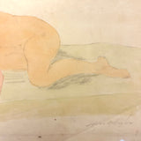 Samuel Wood Gaylor Signed Watercolor Nude, c 1920s
