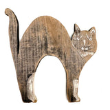 c. 1940s-50s Nicely Faded Black and White Scare Cat with Great Hand-painted Face