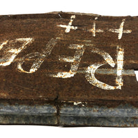 W.C. Rice REPENT Painting on Tin from Miracle Cross Garden, Prattville, Alabama