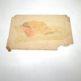Samuel Wood Gaylor Signed Watercolor Nude, c 1920s