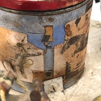 Very Tender 1952 Signed Folk Art Hand-cranked Carousel