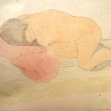 Samuel Wood Gaylor Signed Watercolor Nude, c 1920s