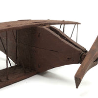 Sweet Old Scratch Made Wooden Biplane