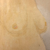 Samuel Wood Gaylor c. 1920s Watercolor Portrait Nude