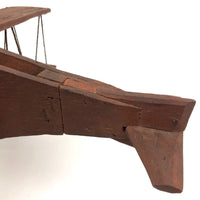 Sweet Old Scratch Made Wooden Biplane