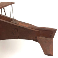 Sweet Old Scratch Made Wooden Biplane