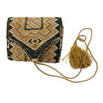 Lovely 19th Century Bargello Needlework Sewing Pouch with Needlebook and Pin Cushion