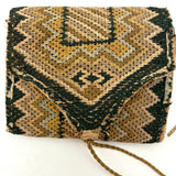 Lovely 19th Century Bargello Needlework Sewing Pouch with Needlebook and Pin Cushion