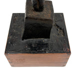 Two Roses, Ultra Soulful Old Folk Art Hand-forged Iron Sculpture