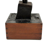 Two Roses, Ultra Soulful Old Folk Art Hand-forged Iron Sculpture