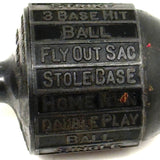 Scarce and Very Cool 1920s Walter Johnson Baseball Game Spinner/Teetotem