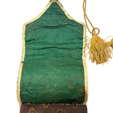 Lovely 19th Century Bargello Needlework Sewing Pouch with Needlebook and Pin Cushion