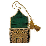 Lovely 19th Century Bargello Needlework Sewing Pouch with Needlebook and Pin Cushion