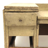 Charming Old Folk Art Tabletop Chest With Great Lines (Missing Some Drawers, Who Cares?)