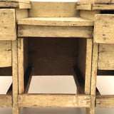 Charming Old Folk Art Tabletop Chest With Great Lines (Missing Some Drawers, Who Cares?)