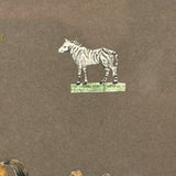 Menagerie of Tiny Animals! Very Charming Earlier 19th Century Mounted Watercolors in Period Gilded Frame