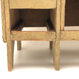 Charming Old Folk Art Tabletop Chest With Great Lines (Missing Some Drawers, Who Cares?)