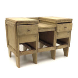 Charming Old Folk Art Tabletop Chest With Great Lines (Missing Some Drawers, Who Cares?)