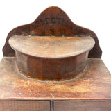 Shaker-esque 19th Century Folk Art Cigar Box Wood Spice or Sewing Box with Two Drawers