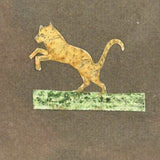 Menagerie of Tiny Animals! Very Charming Earlier 19th Century Mounted Watercolors in Period Gilded Frame