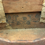 Shaker-esque 19th Century Folk Art Cigar Box Wood Spice or Sewing Box with Two Drawers